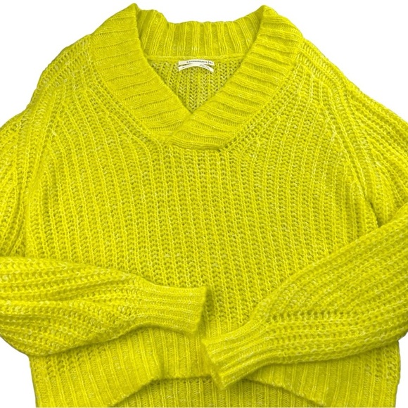 Anthropologie Honore Chunky Knit Shawl Collar Wool Relaxed Sweater In Size XS - Picture 3 of 9